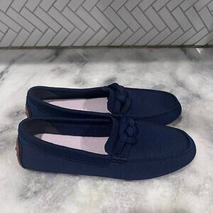 Rothy’s The Driver Navy Knit Loafer Driving Shoe Men’s 10 / W11.5 Gum Sole